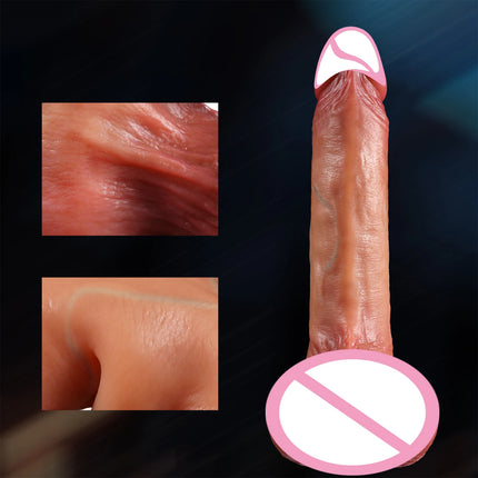 Skin Sliding Foreskin Dildo with Real Testicles strapon Realistic Dildos for Women Men Lesbian Anal Dick Adult Sex Toys Penis 18