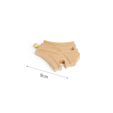 Wooden Track Accessories Beech Wood Railway Train Track Bridge Connector Toys Fit Thomas Wooden Train For Children Birthday Gift