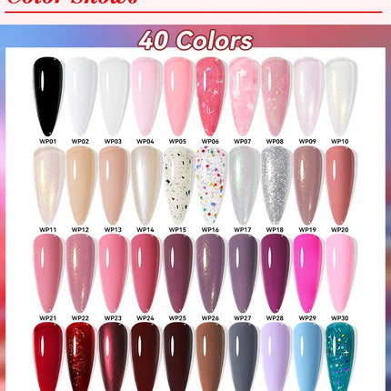 LILYCUTE 7ml 4/6/8/12Pcs Water-Based Nail Polish Set Quick Drying No Lamp Needed Glitter Nail Art Varnish For Nails Manicure