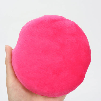 125mm圆形 Cotton Velvet Powder Puff Large Loose Powder Puff Makeup Artist Powder Puff Round Cotton Ribbon Hook Hand Glove Puff