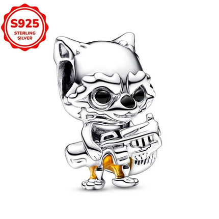 TOP 925 Sterling Silver Marvel Anime Avengers Lron Man Helmet Charms Fit Original Bracelet Womens Pendant Beads Jewelry Hot Gift