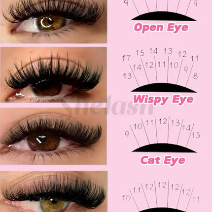 WINKLURE DIY Lashes Extensions Kit 800pcs Lash Clusters 80D/100D Wispy Individual Lashes Mix 9-18mm Cluster Eyelash Extension