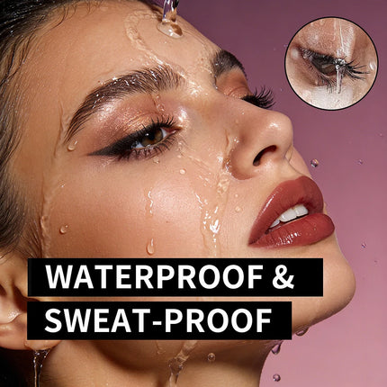 Lakerain Volumizing Mascara 36h Long-lasting Volumizing 360° Brush Eyelashes Waterproof Smudge-Proof Thick Makeup Mascara