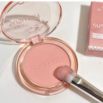 SUSU SKY Rabbit Monochrome Blush Matte Matte Long-lasting Color Not Easy to Fly Whitening Rouge