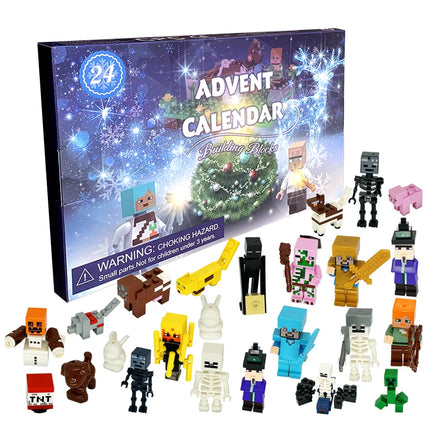 New Year Marvel Advent Calendar Box Countdown Avengers Spiderman Iron Man Anime Minifigures Model Children Christmas Toy Gift