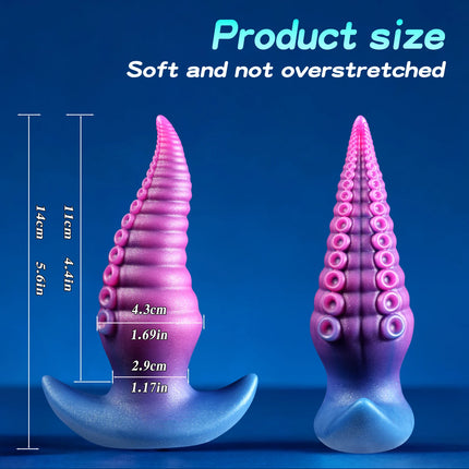 Wearable Anal Plug Octopus Dildo G-Spot Stimulation Wear Butt Plug Fake Dildo Mini Buttplug Analplug For Women Men