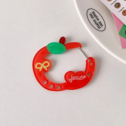 Cute Wings Shape Carabiner Keychain Portable Acrylic Keyring Hook Multifunctional Backpack Pendant Keychain Ornament