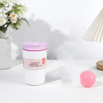 Drinkware Stainless Steel Thermos Bottle Portable Leak-Proof Vacuum Insulated Cup Reusable Fashion Coffee Mug Student