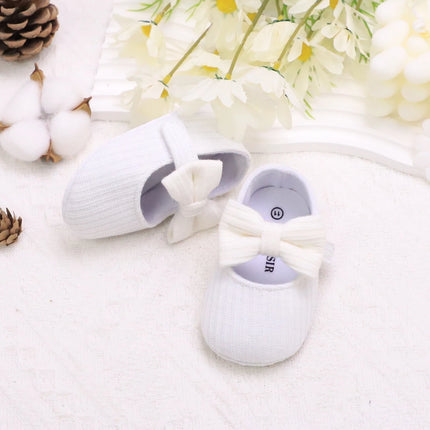 Adorable Bowknot Mary Jane Shoes For Baby Girls - Lightweight, Non-Slip & Soft Flat Sole For Indoor/Outdoor Walking All Year Rou