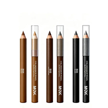 Professional Multi-Function Wooden Makeup Pencil Waterproof For Eyebrows & Eyeliner  All-in-One Precision Tip Long Wear Cosmetic