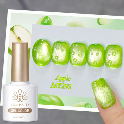 BORN PRETTY 10ml Blueberry Cat Magnetic Gel Nail Polish Summer Fruit Series Green Blue Purple Gel Nails Supplies Manicure