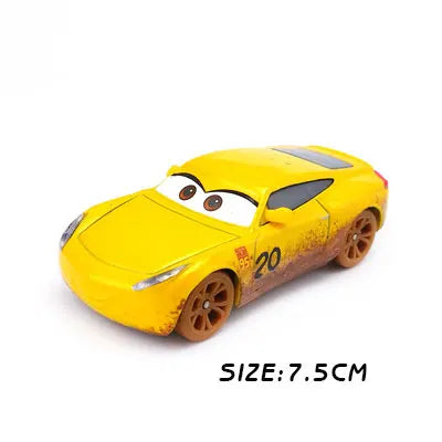 Pixar Cars 3 The Thunder Valleycrash Party Sheriff Mud McQueen Miss Mr Destroy Metal Diecast Toy Car Kids Birthday Gifts