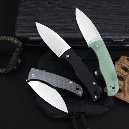 C263 Pocket Folding Knife G10 Handle EDC Flipper Knives Multi Outdoor Camping Hunting Survival Sharp Knife for Men Jackknife