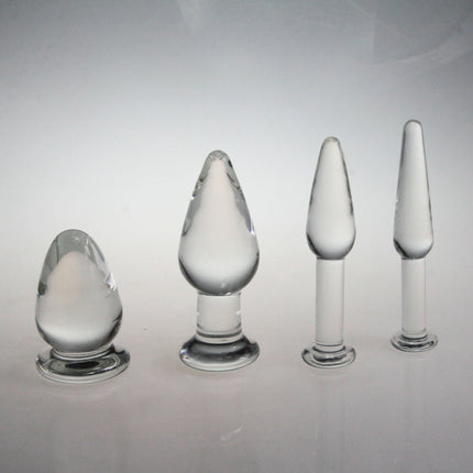 8types Sensual Glass Anal Beads for Women Fancy Butt Squirt Tails Export Anus Experience Fantasy Enthusiasts Sex Toys Lesbian
