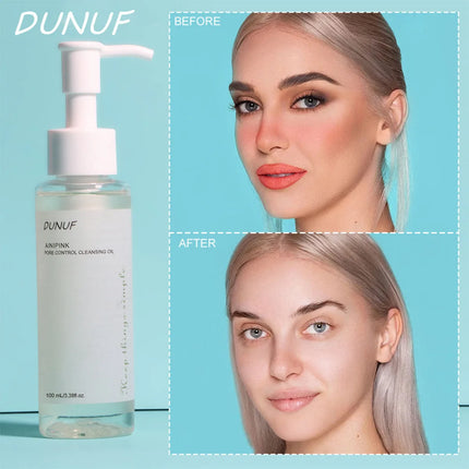 100ML Cleansing Oil with Plant Extracts Deep Pore Cleansing Moisturizes Reduces Blackheads Makeup Remover for Face Skin Care
