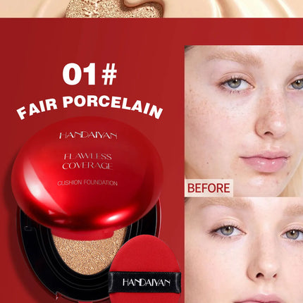 Korean Air Cushion Foundation - Light Natural Moisturizing Concealer Whitening Oil-Control Women's Long-lasting Makeup Base