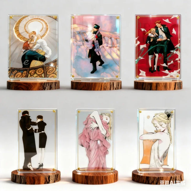 HOT Manga Veil Acrylic Stand Model figure Collecting Stand Plate Cosplay Prop Decor Desktop Fans Firend Accessories Gifts 15CM