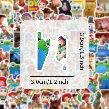 100PCS Disney Toy Story 5 Cartoon Graffiti Stickers Cute Woody Buzz DIY Guitar Phone Laptop Suitcase Water Cup Skateboard Decals