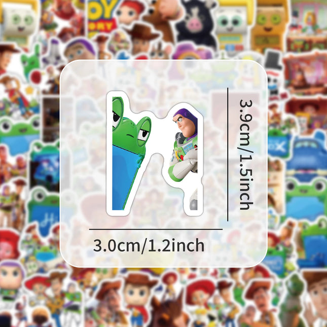100PCS Disney Toy Story 5 Cartoon Graffiti Stickers Cute Woody Buzz DIY Guitar Phone Laptop Suitcase Water Cup Skateboard Decals