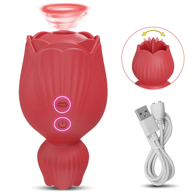 Clitoris Sucker for Women Tongue Licking Vacuum Sucking Clitoris Stimulator Female Masturbation Adult Goods Sex Toy for Women