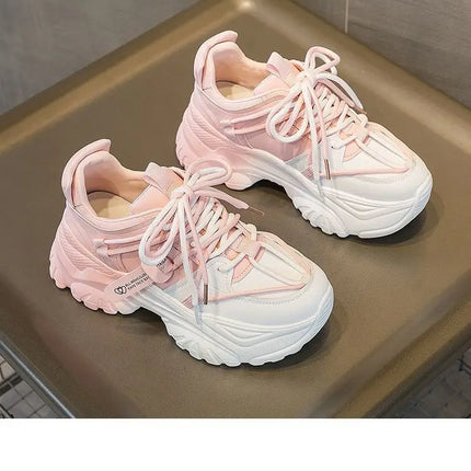 Women's Shoes Casual Shoes Spring Sneakers Platform Woman-shoes Tennis Female Fashion Thick Sole 2024 Roses Trainers Increased I