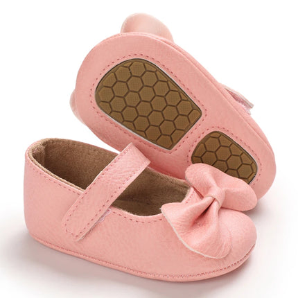 Baby Girl Casual and Comfortable Solid Color Mary Jane Shoes Lightweight and Non Slip Spring and Autumn Walking Shoes