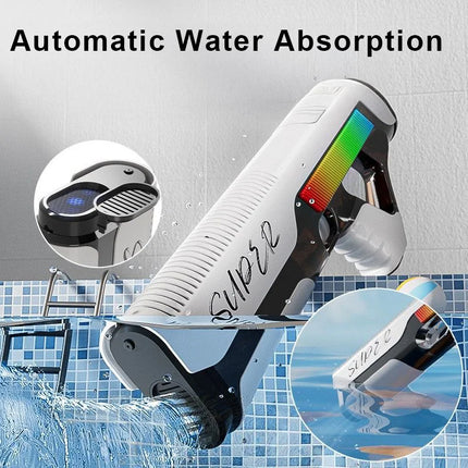 Electric Continuous Shooting Water Guns for Adults Automatic Water Absorb Blasters Summer Outdoor Pool Battle Game Toys for Kids