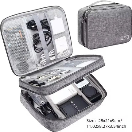 Travel Cable Storage Bag Organizer / Sac Rangement Câbles Voyage