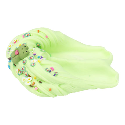 70ml/300ml Frog Fluffy Butter Slime Set Scented Slime for Kids Party Favor and Christmas Gift Putty Complete with Slime Charms