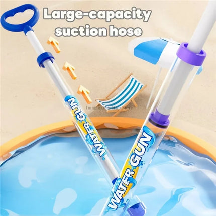 Summer Kids Water Gun Toy,Outdoor Beach Pool Water Fight Game Plaything,Portable Shooting Water Blaster,Party Photo Prop