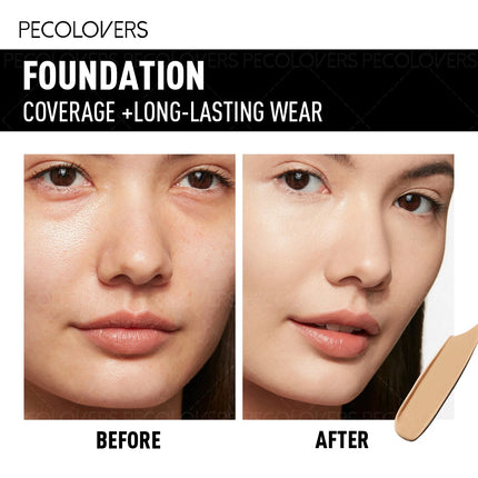 Waterproof Long-Lasting Foundation,Matte Finish,Concealer Foundation,Everyday & Special Events Makeup