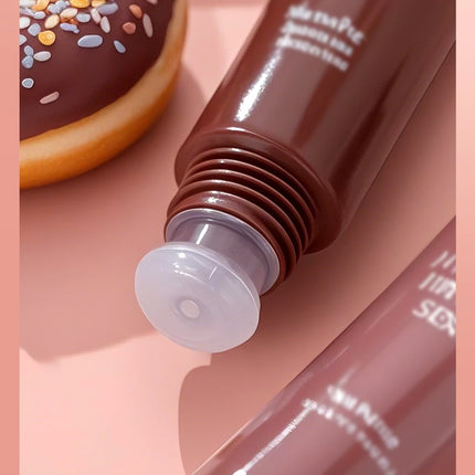 Nude Brown Plumping Lip Gloss Moisturising Colored Lip Oil Transparent Fullness Lips Tint Soft Tube Make Up Beauty Lips Care 12g