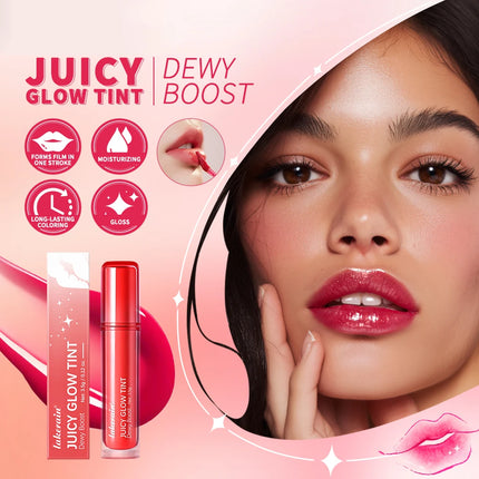 Lakerain Juice Mirror Water Light Lip Glaze Sugar Version Moisturizing Mirror Dudu Lip Gloss Hydrating Lip Gloss Female Cosmetic
