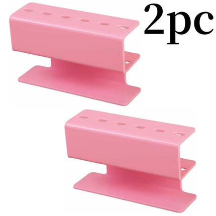 6-Hole Acrylic Tweezer Storage Rack Professional Eyelash Extension Display Stand Space Saving Tweezers Organizer Makeup Tools