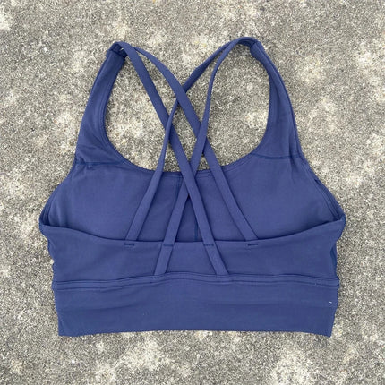 Solid Color Fitness sport Bra Women Cross soft high strength Tight Top Comprehensive Training Gym Yoga Underwear With Chest Pad