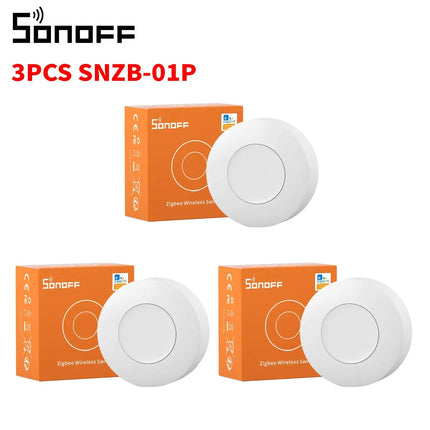 SONOFF SNZB 01P Zigbee Smart Button, Wireless Remote Control for Lights & Scenes, Single/Double/Long Press for Home Assistant