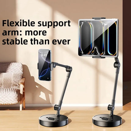 1Pcs Overhead Phone Stand Desktop Articulated Arm Holder for Live Streaming Video Recording Filming Multi-Angle Table Mount