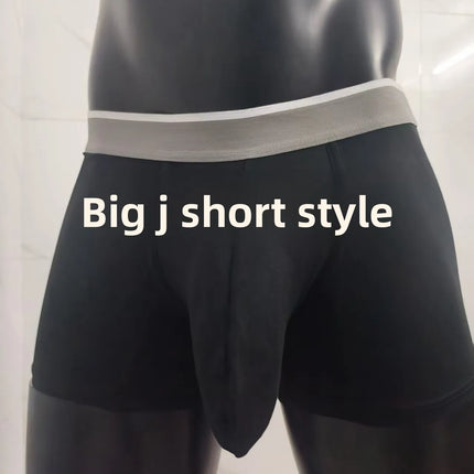 Men Modal Boxer Briefs Breathable Cooling Big Pouch Underwear Soft Mens Boxers Comfortable Male Panties with Extra Large Pouch