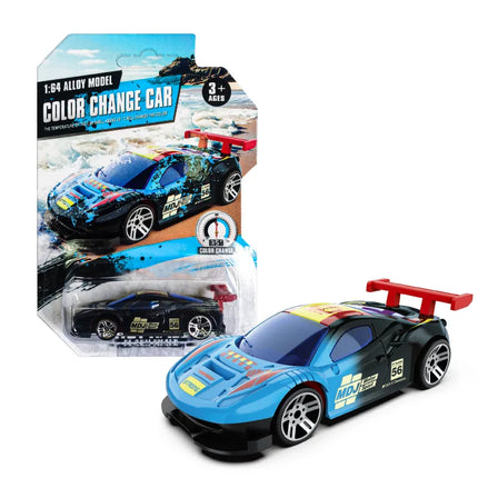 1:64 Color Change Alloy Car Toys for Kids Temperature Sensing Inertial Pull Back Mini Racing Cars Model for Boys Children Gifts