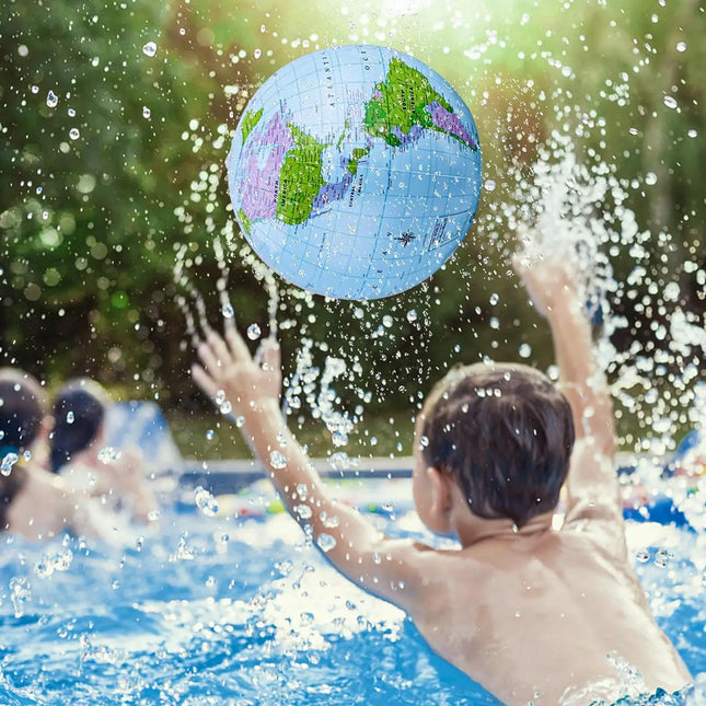 1/2/4 PCS Inflatable Globe Blow up World Globe Summer Outdoor PVC Beach Ball for Kids School Classroom Geography Party