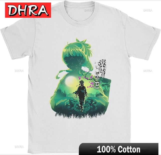 Anime Apothecary Diaries Crewneck T-Shirt Short Sleeve Maomao Tee Shirt Graphic Printed Casual Summer Unisex Tops Cute Clothing