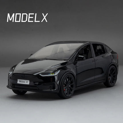 1:24 Model X Model Y Model 3 Alloy Die Cast Toy Car Model Sound and Light Children's Toy Collectibles Birthday gifts