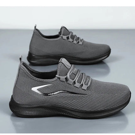 Men Casual Sport Shoes Breathable Lightweight Sneakers Outdoor Mesh Black Running Shoes Athletic Jogging Tenis Walking Shoes