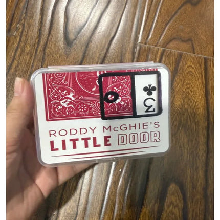 Little Door Card Magic Trick by Roddy McGhie Close-Up & Street Illusion Prop, Mentalism Force Deck Gimmick Professional Magician