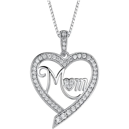 Elegant Style Heart-Shaped Pendant Necklace Hollow Design Mother's Day Gift Party Suitable for Best Friends Without Box