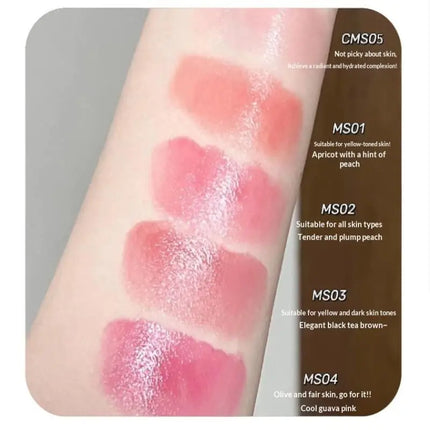 1Pc HERORANGE Blush Lipstick Multi Purpose Stick Hydrating Highlighting Brightening Korean Style Makeup Cosmetic