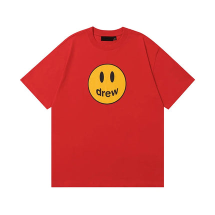 Drew House Print Short-Sleeve High-Street Casual Couple's Oversized T-Shirt