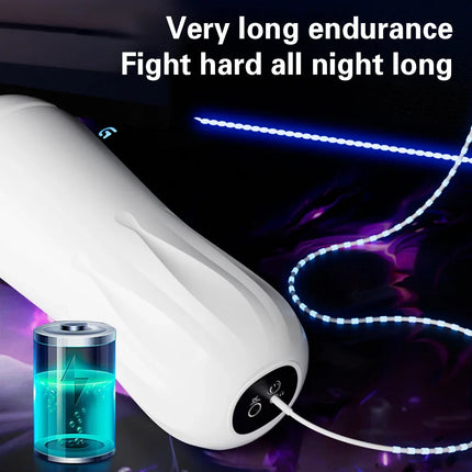 Realistic Vagina Vibration Masturbation Cup Blowjob Machine Endurance Exercise Vacuum Penis Masturbator Adult Sex Toys for Men