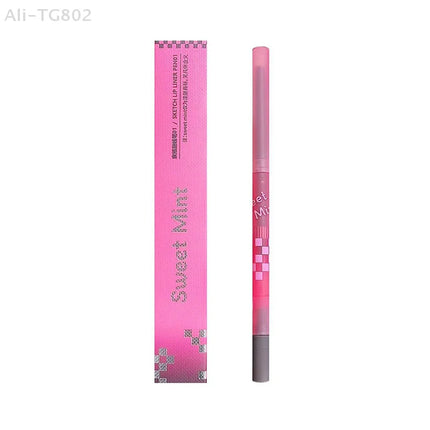 1Pc Nude Light Sweet Soft Matte Lip Liner Pencil Long-Lasting Fading Resistant Makeup Removable Lip Shaping Cosmetic Tool