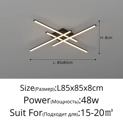 Fixtures Ceiling Light Geometric Aesthetics For Living Room Bedroom Dining Room Black Chandelier Ceiling Lamp Fixtures Home Lamp
